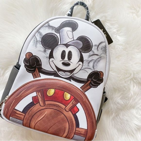Loungefly Handbags - Loungefly Disney Steamboat Willie Mickey Mouse Mini Backpack